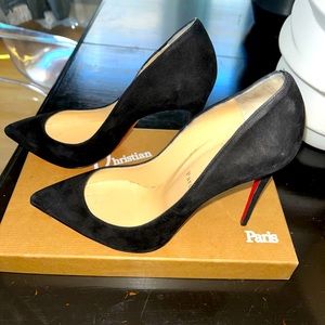 Authentic Suede Black Pigalle follies Christian Louboutins.